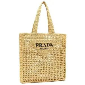 PRADA  로고 크로셰 토트백  2VG105 OOO 2C2T F0018)