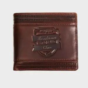 남자 반지갑 클래식 동전 카드 지갑 브라운