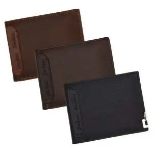 고급 디자인 남성 카드 홀더 수납 스티치 반 지갑
