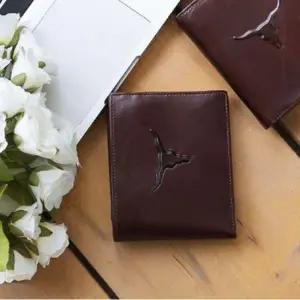 남성 반지갑 가중 동전 카드 지갑 브라운