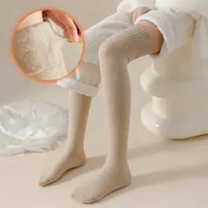 여성 기모양말 겨울 따뜻한 패션양말 무릎위 레그워머 니삭스