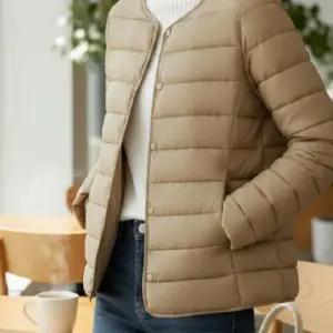 데일리 경량 370g 이너 패딩 자켓 숏패딩 가벼운 겨울 슬림핏 여성 점퍼