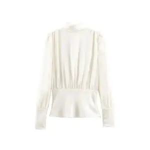 EAMT 여성 겨울 사틴 백 셔츠 YJ4