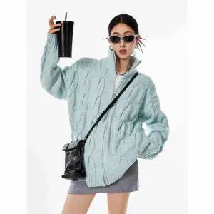 EAMT 여성가디건 빈티지 니트 가디건 스웨터 추동 루즈핏 캐주얼 트렌치 코트 상의 YJ4