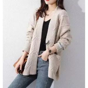 EAMT 여성가디건 스웨터 가디건 도톰 추동 핫팬츠 루즈핏 니트 탑 YJ4