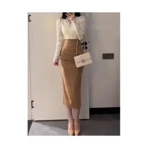 EAMT 여자정장세트 추동룩 세트 미녀 레이스 상의 스커트 투피스 YJ4