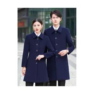 EAMT 여자정장자켓 추동 싱글 모직 코트 하프기장 커플 오피스룩 호텔리어 프런트 YJ4