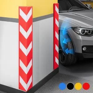 2개1세트 주차장 모서리 코너 보호대 고무 기둥 파손 접착식 벽보호 주차 안전 가드 ㄱ자형 충돌방지 쿠션