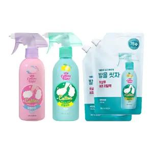 온더바디 발을씻자 코튼풋샴푸 비누향 385ml, 1개 + 레몬 용기 385ml, 1개 + 리필 500ml, 2개
