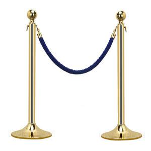 황동체인차단봉 1셋트(봉2개)+1.5M줄1개 황동차단봉 통제봉 안전봉