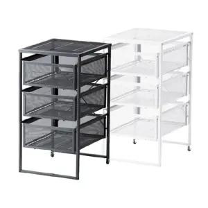 LENNART 렌나르트 이동식 서랍장/트롤리/카트/서류보관함/정리함/A4사이즈/철