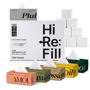주방의품격 하이리필 경제적 대용량 뽑아쓰는 냅킨 키친타올 미용티슈 모음딜