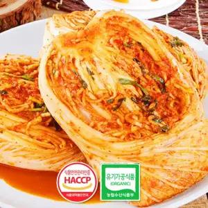 유기농 포기김치 3kg / 국내산 유기농 재료로 제조