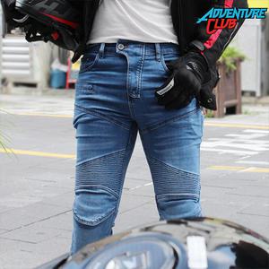 오토바이 라이딩진 바이크진 청바지 블랙 슬림핏