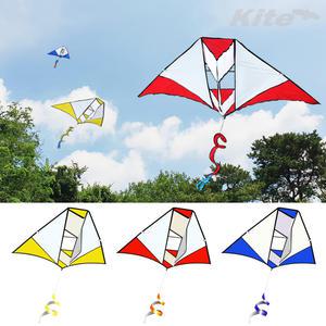 꼬리가 돌아가는 회전꼬리 델타연 (핸들얼레 포함) 연날리기 체험학습 대형연