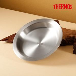 써모스 ROT-002K 트래블킹 테이블웨어 스텐 플레이트 보온보냉 그릇 캠핑 식기 접시 21cm 진공단열