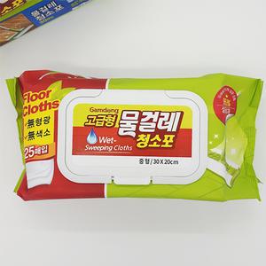 고급형 물걸레청소포 25매 캡형 물걸레티슈