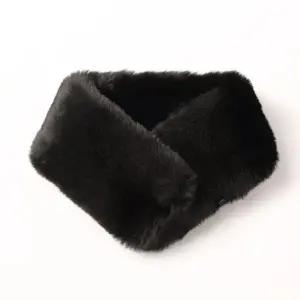 [라라]  자석 털 목도리-블랙 (라라 캔버스백 증정) (LALAF164)