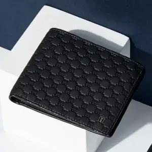 [닥스](강남점)DBWA2E363 [LOUIS]블랙 DD경판로고 매트 가죽 반지갑