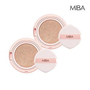 미바 왕쿠션 시즌2 이온칼슘 더블 쿠션 25g 리필 21호 2개