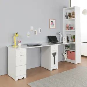 해피클래스 2인용책상 2400 2300 1인 2인 책상세트 학생 아동 유아 어린이