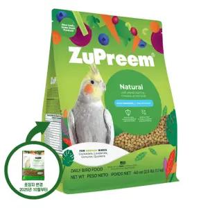 쥬프림 내추럴 왕관 코뉴어 퀘이커 중형앵무 펠렛 1.1kg 앵무새 사료