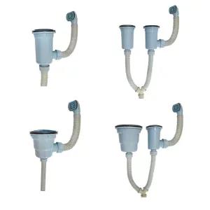 국산 싱크대 배수통 세트 싱크통 교체 하수구 배관 배수관 씽크대 대형 소형 1볼 2볼