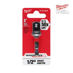 밀워키 48-32-5034 (SHOCKWAVE 1/2인치 복스알 임팩 소켓 아답터 1PC)