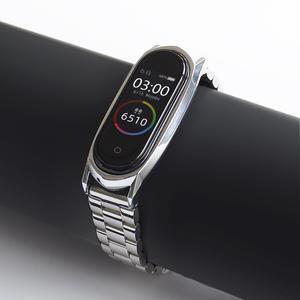 Mi 5 6 7 스트랩 금속 스테인레스 스틸 Xiaomi band 4 3 손목 팔찌 스마트 밴드 Pulsera Miband