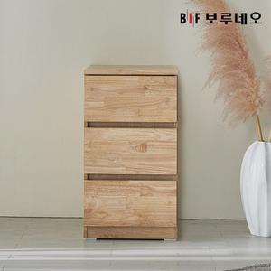 앳홈 테드 러버 원목 400 3단 서랍장