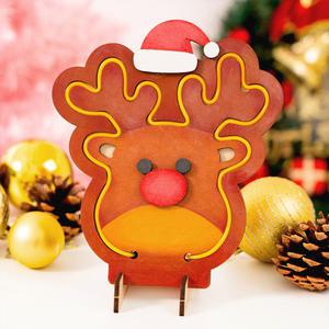 [민화샵] 크리스마스만들기 네온사인액자 겨울놀이 초등만들기 미술재료