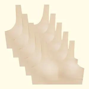 아이엠속옷 주니어 심리스 브라 5P 무봉제 청소년 중학생 스포츠 브라탑 브레지어