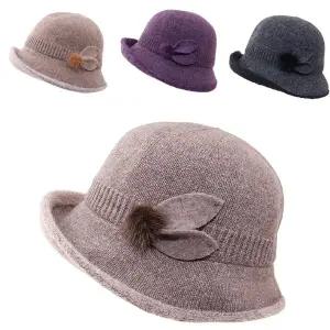 [navid1]FW 울 옆밍크 장식 벙거지 6color 엄마 부인 중년 여성 할머니 겨울 챙모자/Q-K0005