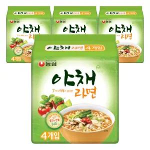 [소비기한 임박] 농심 야채라면, 100g, 16개