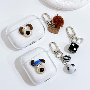 그로밋 투명 에어팟 버즈 시리즈 케이스 키치 키링 1 2 3세대 갤럭시 프로2