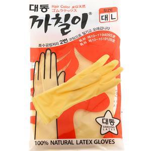 대동 까칠이 천연 라텍스장갑 미용장갑 아이보리 대(L)