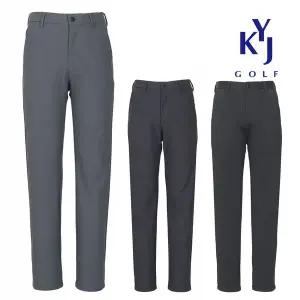 [하프클럽/김영주골프]겨울 남성기모바지 편한 신축성 스트레치 데일리 골프 팬츠 KNWMSL53