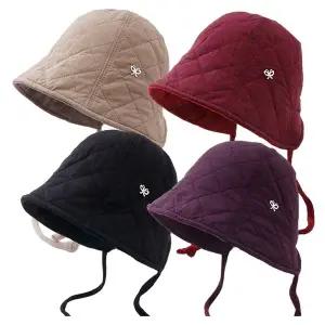 [마메든]방한 누빔 끈 보넷 4color 엄마 중년 여성 할머니 겨울 벙거지 모자/OM-B38023
