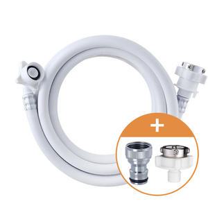 베이루 냉수 온수 겸용 원터치 세탁기호스 세탁 호스 세탁기 급수 호수 연결 부품 1.5M