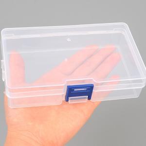 플라스틱 투명 보관케이스 뚜껑 정리함 납작한 소형 박스 물건