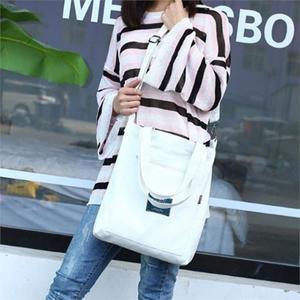 [라일리] Rly 캐주얼 학생 크로스백 캔버스 숄더백 화이트 가방