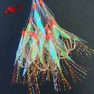 [선경] 열기 반짝이 어피바늘 금침 20개입 목줄 1m