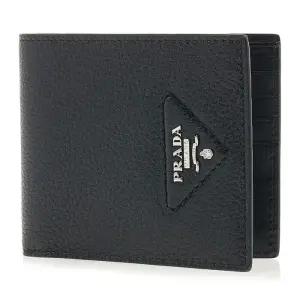 [라벨루쏘]  남성 삼각 스티치 로고 반지갑 2MO513 2BBE F0002