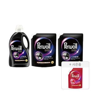 퍼울 다크 본품 1.9L, 1개 + 1.7L, 2개 + 증정(세탁세제 (컬러, 다양한 색상 의류용), 300 ML, 1개)