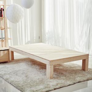 평상형 소나무 원목침대 멀티싱글 80x200  1인용 미니싱글 원룸침대 데이베드