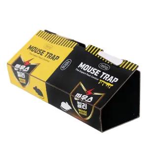 레이나 마우스킬러 쥐덫 쥐 끈끈이 트랩 6개 퇴치 제거 실내 실외 포획