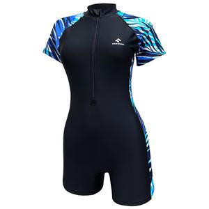 닉스원 여자 아쿠아 NSW-4374BK 반신수영복 반팔집업