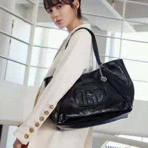 [헤지스](광주신세계)[24SS]블랙 로고배색 숄더백 HIBA4F528BK