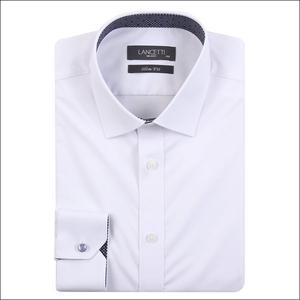 [란체티](김해점)화이트 링클프리 스판 슬림핏 긴소매와이셔츠 LWF5610WH