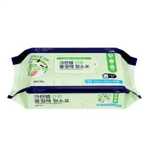 크린랩 간편 물걸레 청소포 대형 40매/정전기/부직포/청소/밀대/걸레/리필/물/물걸래/청소용/먼지/일회용
